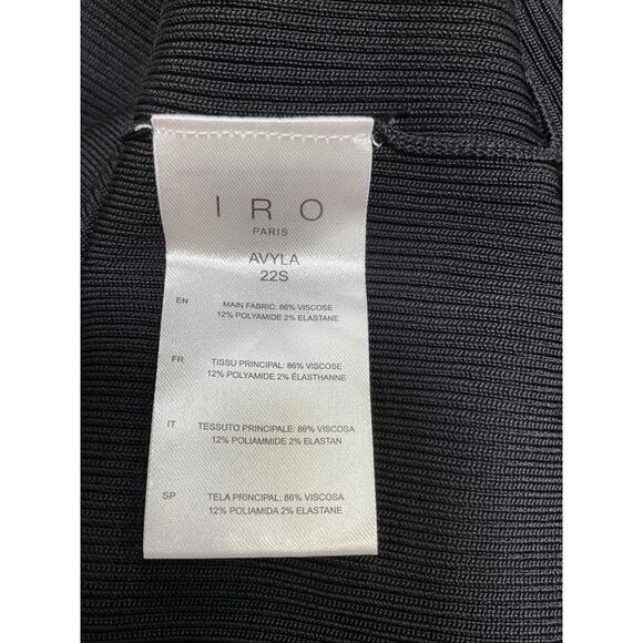 Iro 'Avyla' Black Viscose Skirt Size S - Picture 5 of 5